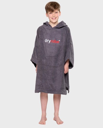 DRYROBE Handtuchmantel Bio KIDS Grau