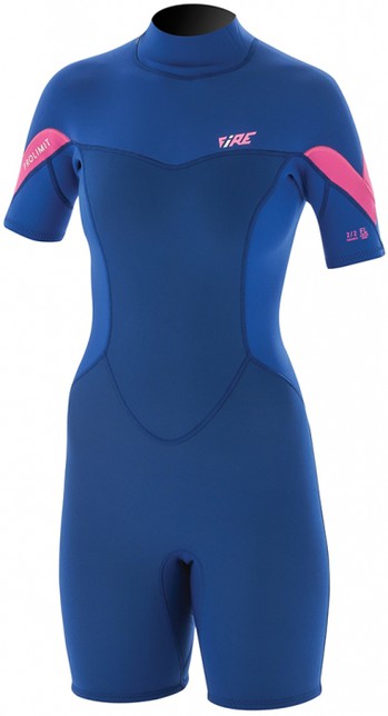 PROLIMIT Neoprenanzug PG Fire V-Zip Shorty 3/2 Bl/Pi Damen