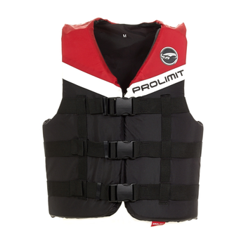 PROLIMIT Auftriebsweste Nylon 3-Buckle Black/Red 2023 PROLIMIT Auftriebsweste Nylon 3-Buckle Black/Red 2023