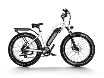 Himiway E-Bike D3 Cruiser Step Thru All Terrain Bike Pedelec Weiß inklusive Akku