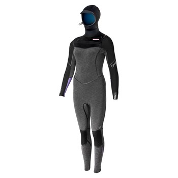 PROLIMIT Neoprenanzug Oxygen Steamer Hooded 6/4 Thermal Rebound - FTM Black/Lavender Damen Langarm 2024