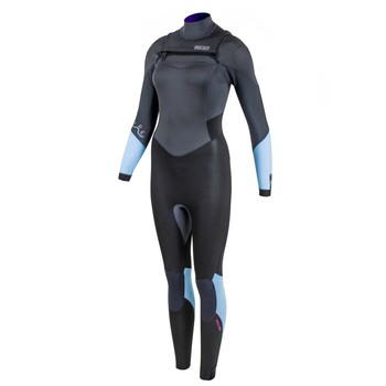 PROLIMIT Neoprenanzug Fire Freezip Steamer 5/3 DL GBS Black/DustyBlue/AcidPink Damen Langarm 2024