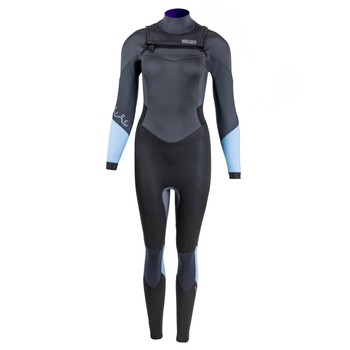 PROLIMIT Neoprenanzug Fire Steamer 4/3 Freezip DL GBS Black/DustyBlue/AcidPink Damen Langarm 2024