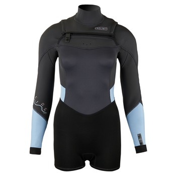 PROLIMIT Neoprenanzug Fire Sunset Shorty La 3/2 Freezip (DL) Black/Ash/IceBlue Damen Langarm 2024