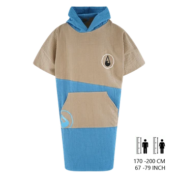 Wave Hawaii Baumwolle Waffle Piquee Travel Poncho Lighd 