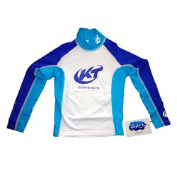 Katie Rashguard Langarm Kinder UV-Resistant - white/blue