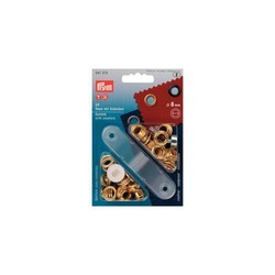 Prym Ösen + Scheiben 8mm mit Werkzeug