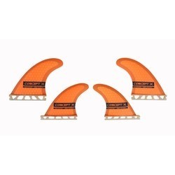 Concept X Kite Surf Fins Waveblade Honeycomp Finne - G5 10cm Orange